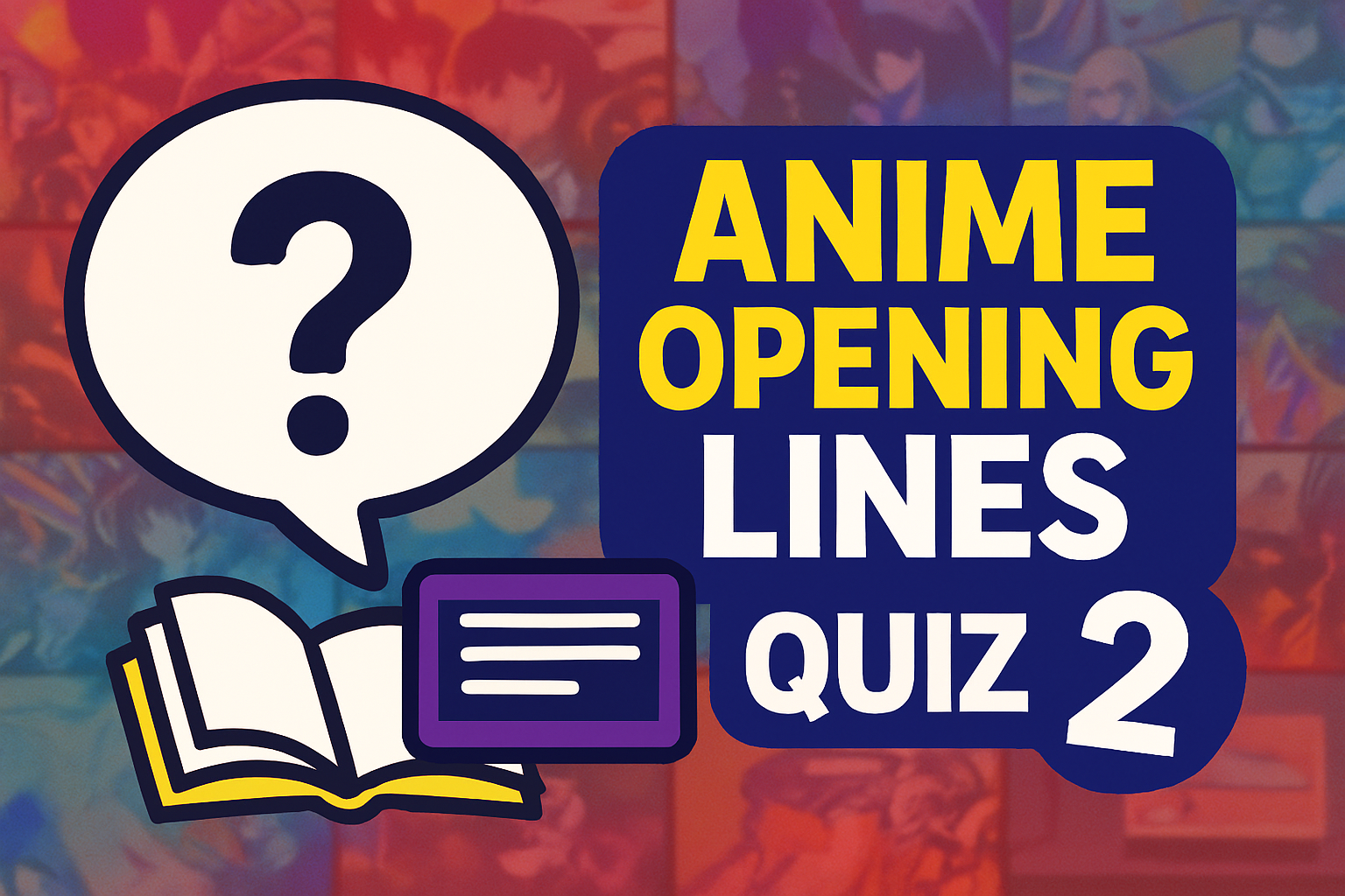 Can You Name the Anime From the First Line?